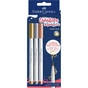Набір маркерів Faber-Castell тонких для декору Goldfaber Creative Marker Metallic Brush, 3 кольори, В (пензель) (33005) - зменшене зображення 1