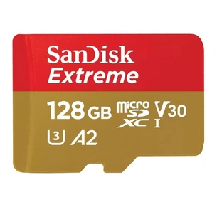 Карта пам'яті SanDisk 128GB microSD class 10 UHS-I U3 Extreme (SDSQXAA-128G-GN6MA) изображение 1