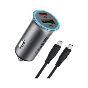 Зарядний пристрій Acefast 1xUSB-C PD95W + 1xUSB gray (6974316285304) зображення 1