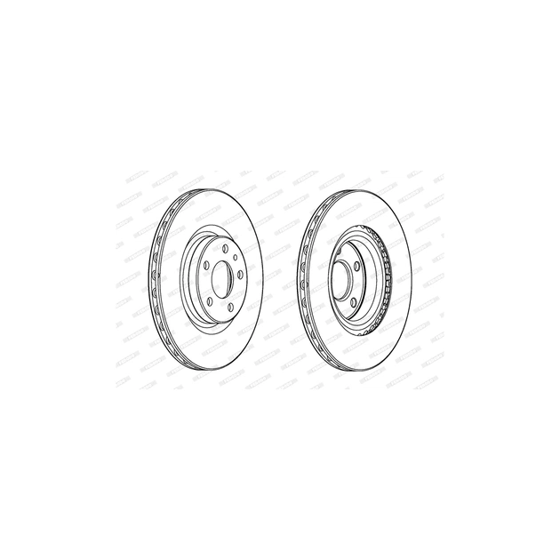 Тормозной диск FERODO DDF2329C - изображение 1