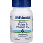 Витамин Life Extension Фолат и B12, BioActive Folate & Vitamin B12, 90 Вегетарианс (LEX-18429) - уменьшенное изображение 1