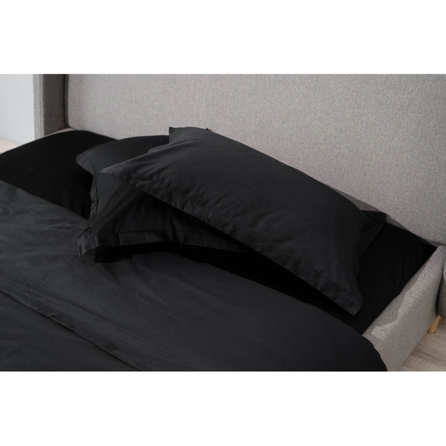 Підковдра Ardesto Mix&Match Premium 100% бавовна, сатин чорний 160х220 см (ART1622DVL) - picture 4