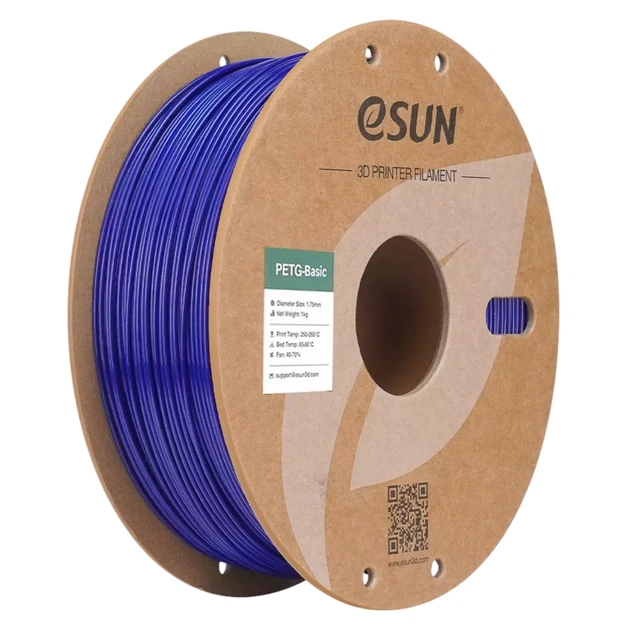 Пластик для 3D-принтера eSUN PETG BASIC 1,75mm 1kg BLUE (PETG-BASIC175U1P1) - изображение 1