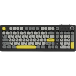 Клавіатура Ajazz AF98 Plus Wireless/Bluetooth/USB UA Black/Grey/Yellow (AF98-PLUS-BGY) изображение 1