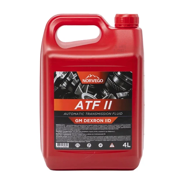 Трансмісійна олива NORVEGO ATF II 4л - изображение 1
