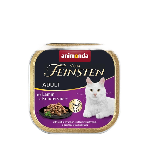 Консерви для котів Animonda Vom Feinsten Adult with Lamb in herb sauce 100 г (4017721830140) - зображення 1