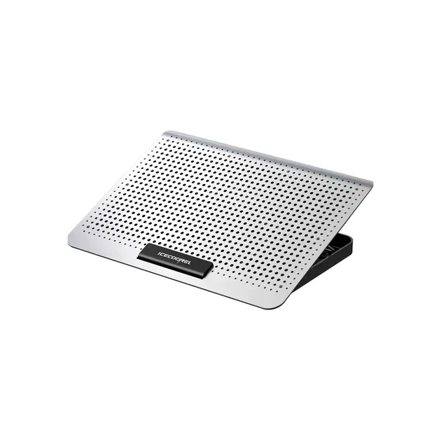 Підставка до ноутбука IceCoorel 10-15.6", 6*60mm 580 RPM, 2*USB, 350x225x26mm, Silver (A19) - зображення 1