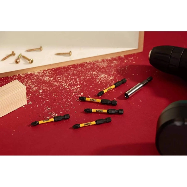 Набір біт DeWALT IMPACT TORSION, ударні, Pozidriv, Pz2, L=57 мм, 5 шт (DT7391T) - picture 4