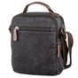 Сумка Vintage Текстильна чоловіча на два відділення Чорна (20199) - зменшене зображення 2