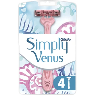 Бритва Gillette Simply Venus 3 4 шт. (7702018465675/8700216143608) изображение 1