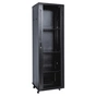 Шафа напольна Kingda 22U 19" 600x1000 RAL9004 (KD-002-6022) - зменшене зображення 1