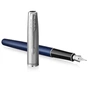 Ручка пір'яна Parker SONNET 17 Essentials Metal Blue Lacquer CT  FP F (83 711) - зменшене зображення 3