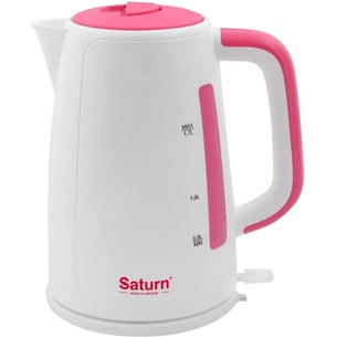 Електрочайник Saturn ST-EK8435 White/Pink зображення 1
