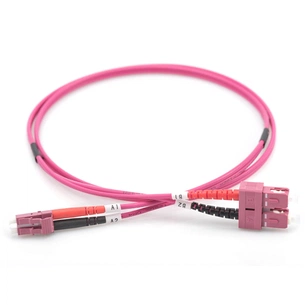 Оптичний патчкорд Digitus LC/UPC-SC/UPC, 50/125 OM4 (Multimode), duplex, 3m (DK-2532-03-4) изображение 1