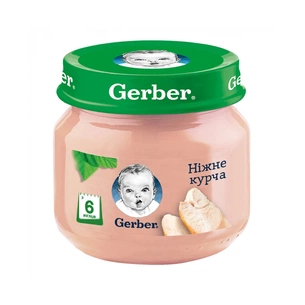 Дитяче пюре Gerber Ніжне курча 80 г (7613033644948) изображение 1