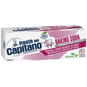 Зубна паста Pasta del Capitano Baking Soda Відбілююча 75 мл (8002140039713) зображення 1