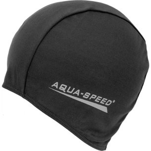 Шапка для плавання Aqua Speed Polyester Cap 091-07 5762 чорний Уні OSFM (5908217657626) зображення 1