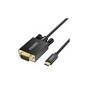 Кабель мультимедійний USB-C to VGA M 1.8m black Choetech (XCV-1801-BK) - уменьшенное изображение 2