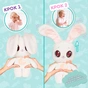 М'яка іграшка Peekapets Білий кролик (906785) - зменшене зображення 3