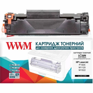 Картридж WWM для HP LJ P1505/M1120/1522 (LC36N) зображення 1
