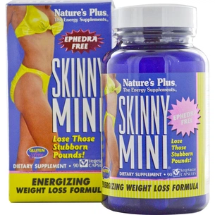 Вітамінно-мінеральний комплекс Natures Plus Комплекс для схуднення, Skinny Mini, 90 гелевих капсул (NTP4328) зображення 1
