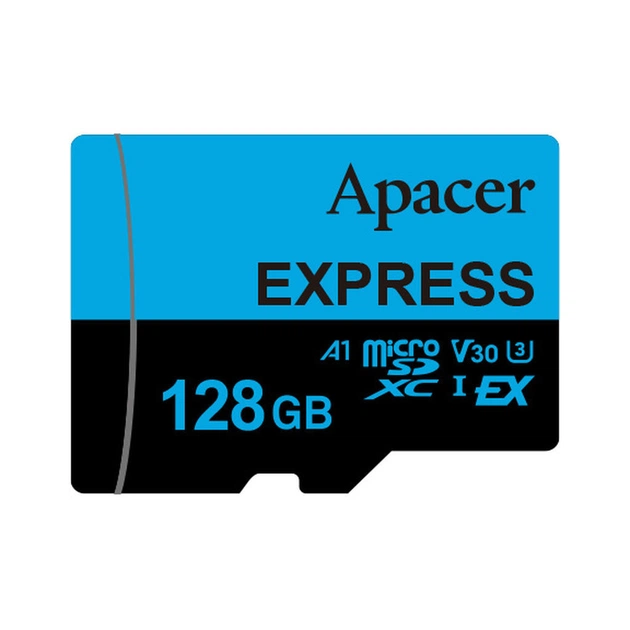 Карта пам'яті Apacer 128GB microSDXC class 10 UHS-I U3 V30 A1 Express (AP128GMCEXG3X17-RA) - зображення 1
