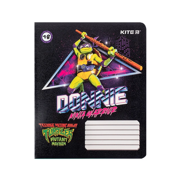 Зошит Kite Ninja Turtles, 18 аркушів, лінія (NT24-237) - picture 4