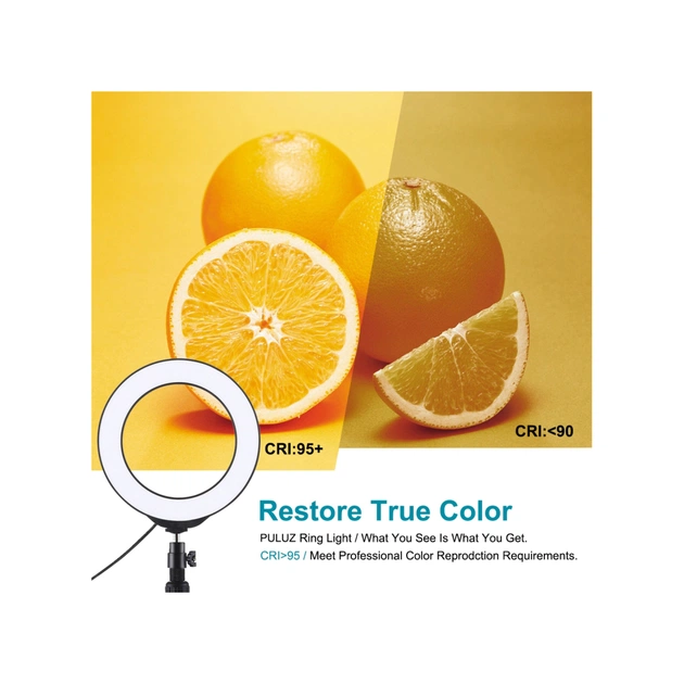 Набір блогера Puluz Ring USB LED lamp PKT3049B 4.7" + table tripod (PKT3049B) - picture 5