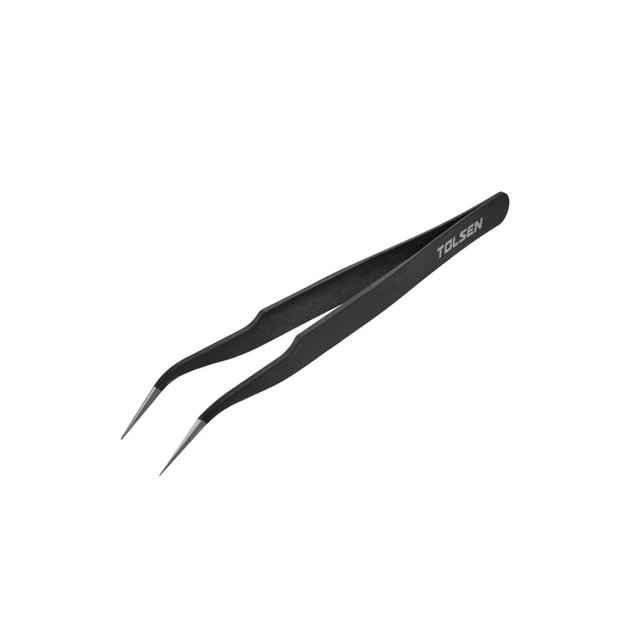 Пінцет Tolsen 3 шт нержавійка антистатичне покриття (38085) - picture 1