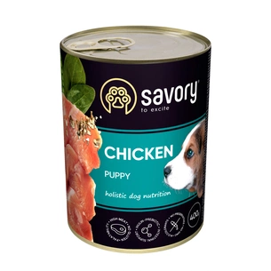 Консерви для собак Savory Dog All breeds Puppy курка 400 г (4820232630556) зображення 1