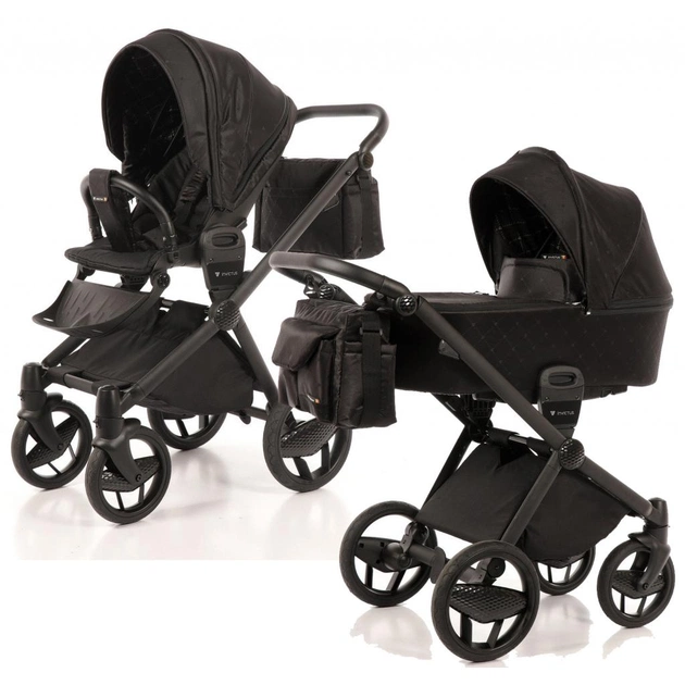Коляска Invictus 2 в1 V-Print Black (30385) - изображение 1