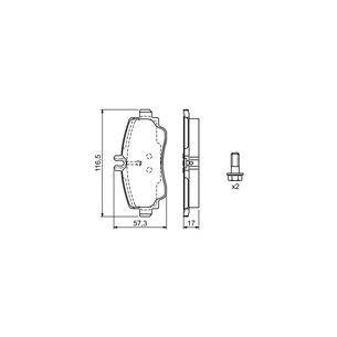 Гальмівні колодки Bosch 0 986 424 470 зображення 1