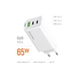 Зарядний пристрій ColorWay GaN Mini 65W PD Port PPS USB (USB-2C1A) white (CW-CHS058PD-WT) - зменшене зображення 7