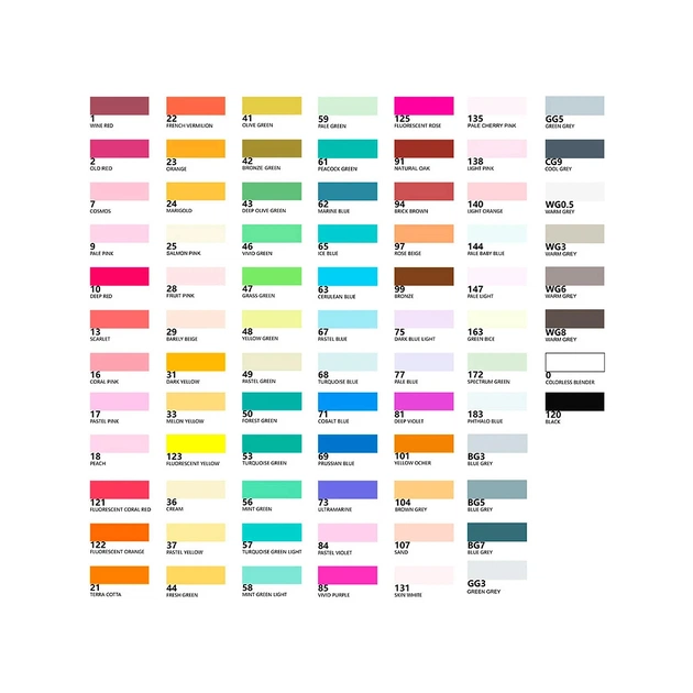 Художній маркер Arrtx Спиртові Alp ASM-0280A 80 кольорів (LC302192) - picture 8