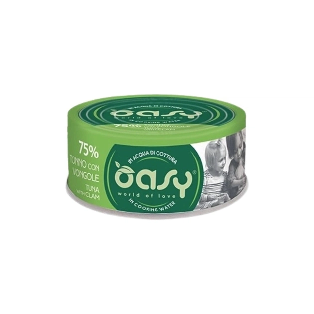 Консервы для кошек OASY Wet More Love с тунцем и моллюском 70 г (8054329511459) - изображение 1