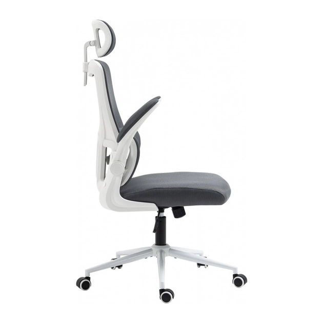 Офісне крісло GT Racer X-5728 White/Gray - зображення 5