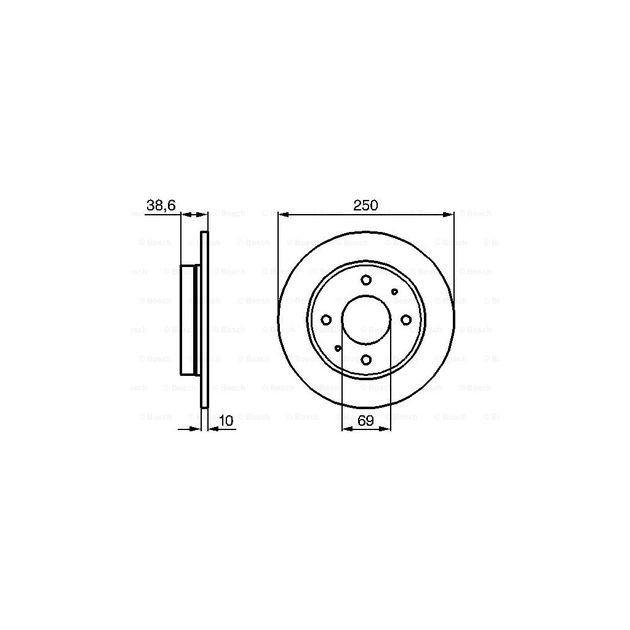 Гальмівний диск Bosch 0 986 479 236 - picture 5