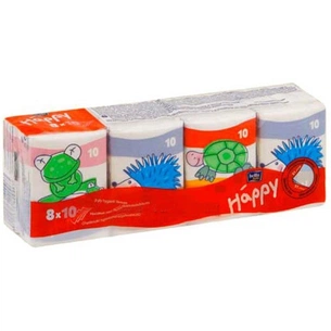 Серветки косметичні Bella дитячі Happy 10x8 шт (5900516006921) зображення 1