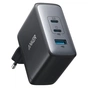 Зарядний пристрій Anker PowerPort 736 Nano II - 100W 2xUSB-C PD 1xPIQ GaN Black (A2145G11) - зменшене зображення 1