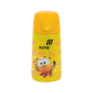 Поильник-непроливайка Kite Garfield термос з трубочкою 400 мл (GF25-1261) изображение 1
