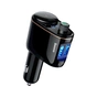 FM модулятор Baseus Lokomotive S-06 Black (CCALL-RH01) - зменшене зображення 1