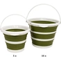 Ведро складное Tribe Water Bucket 10 л olive (T-FJ-0048-olive) - уменьшенное изображение 4