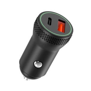 Зарядний пристрій XO 1xUSB QC3.0 + 1xUSB-C PD18W black (CC33-BK) зображення 1