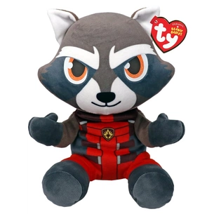 М'яка іграшка Ty Marvel Єнот Ракета 15 см (44013) зображення 1