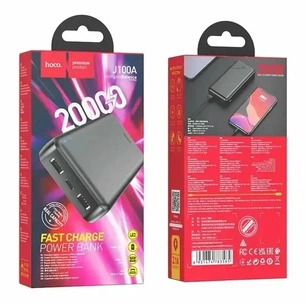 Универсальная мобильная батарея Hoco J100A 20000mAh Black (6931474783585) изображение 1