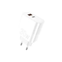 Зарядний пристрій WUW C208 1xUSB-C PD30W + 1xUSB QC3.0 18W White (6972573333417) - зменшене зображення 1
