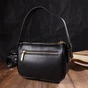 Сумка Vintage На плече крос-боді з натуральної шкіри Чорна (22127) - зменшене зображення 10