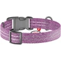 Нашийник для тварин WAUDOG Re-cotton з QR паспортом світловідбивний Ш 15 мм Д 25-35 см фіолетовий (02869) - зменшене зображення 2