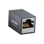 Зрощувач RJ45 8P8C Gigabit Coupler Black Essager (EZJRJK-XT0G-P) - зменшене зображення 3