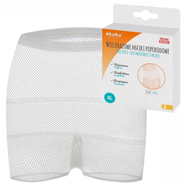 Післяпологові труси Akuku багаторазові в сіточку, розмір XL (A0235) - picture 2
